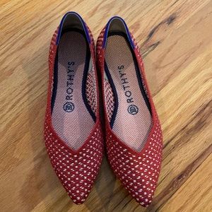 Rothys the point red flats